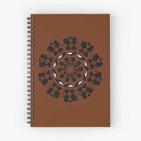 Item preview, Warli Circle Dance – Traditional Tribal Folk Art Pattern designed and sold by MysticPurpleHue.