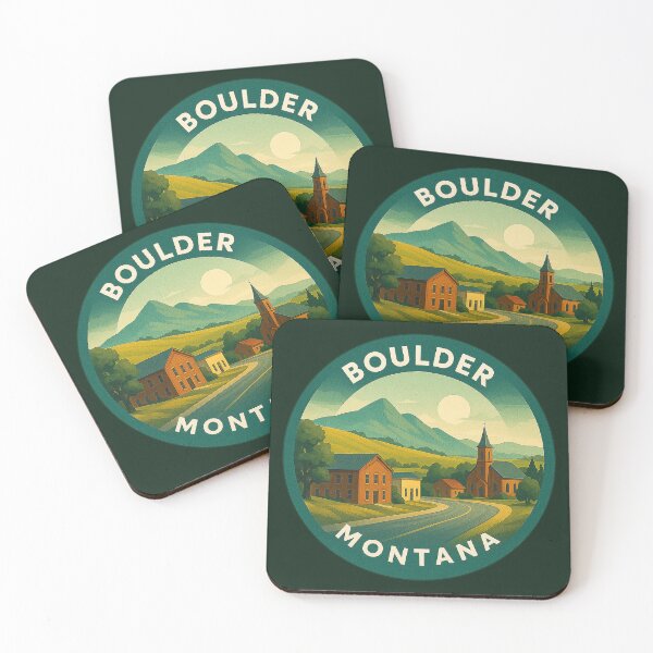 Item preview, Boulder Montana USA Vintage Travel  designed and sold by Thistle-TShop.