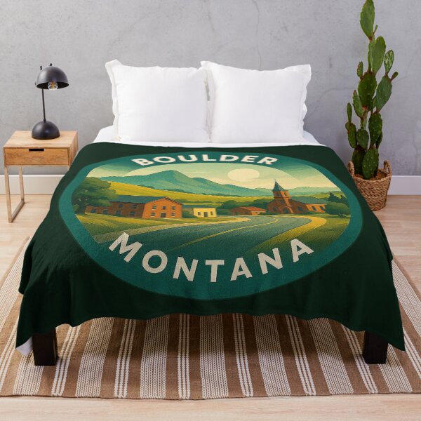 Item preview, Boulder Montana USA Vintage Travel  designed and sold by Thistle-TShop.