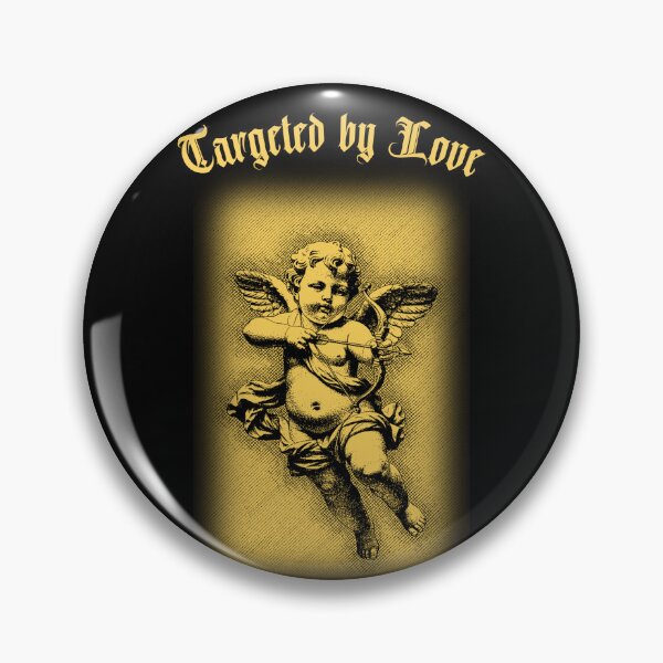 Item preview, Targeted by Love Golden Cupid Valentine designed and sold by RPrintPulse.