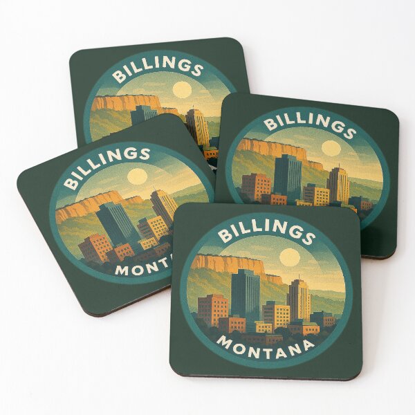 Item preview, Billings Montana USA Vintage Travel  designed and sold by Thistle-TShop.