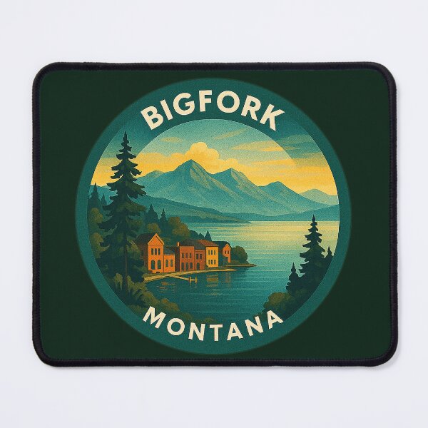Item preview, Bigfork Montana USA Vintage Travel designed and sold by Thistle-TShop.