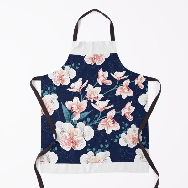 Item preview, Blue Blossom Dream – Pink Floral Pattern on Blue Background designed and sold by Fouziaart08.