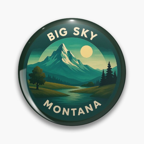 Artikelvorschau, Big Sky, Montana, USA – Vintage-Reisen entworfen und verkauft von Thistle-TShop.