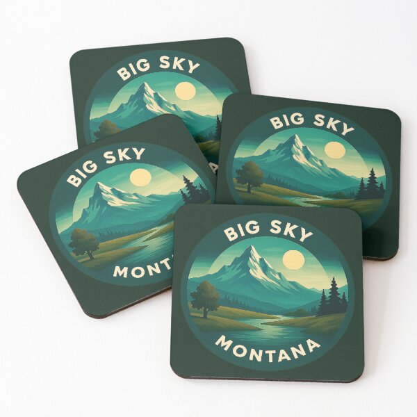 Item preview, Big Sky Montana USA Vintage Travel  designed and sold by Thistle-TShop.