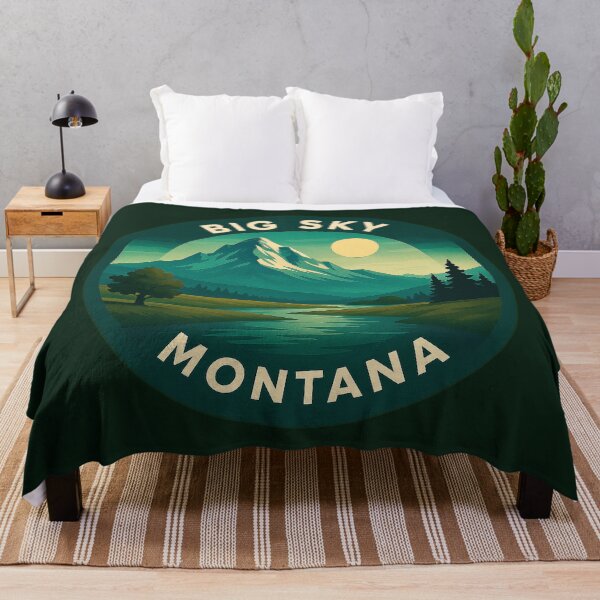 Item preview, Big Sky Montana USA Vintage Travel designed and sold by Thistle-TShop.