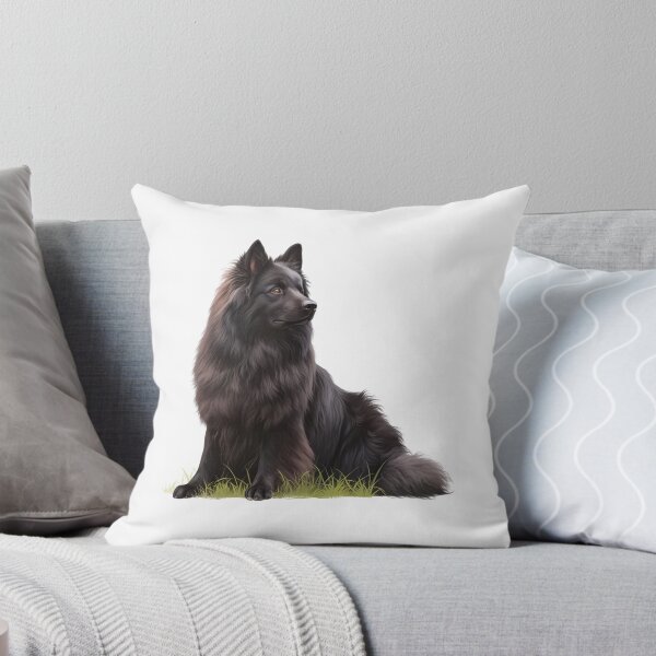 Item preview, Black Belgian Sheepdog Portrait designed and sold by SMARTKIT  DESIGNAGENCY.