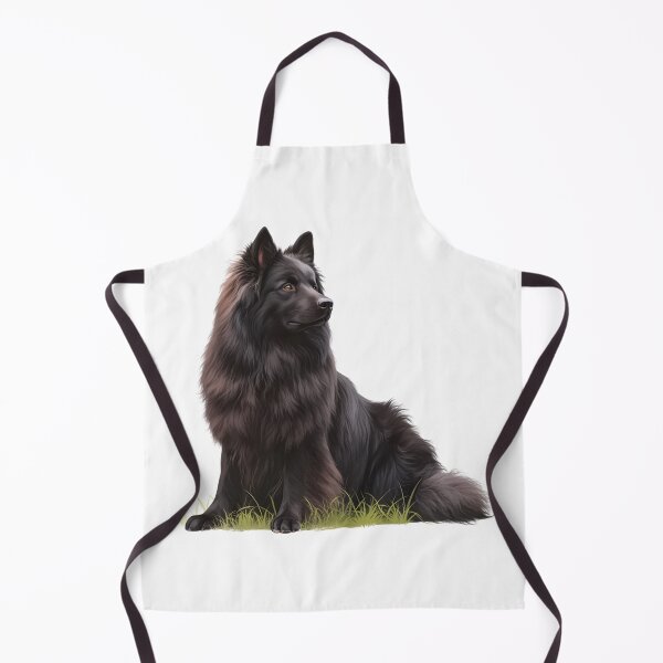 Item preview, Black Belgian Sheepdog Portrait designed and sold by SMARTKIT  DESIGNAGENCY.