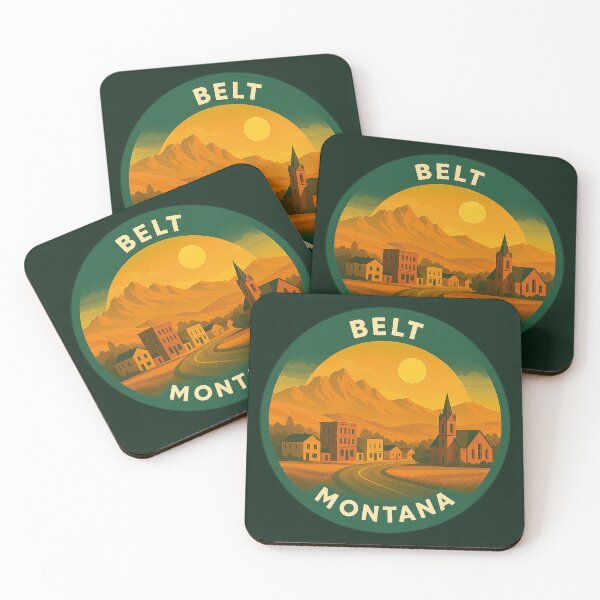 Item preview, Belt Montana USA Vintage Travel  designed and sold by Thistle-TShop.
