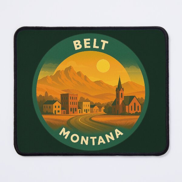 Item preview, Belt Montana USA Vintage Travel designed and sold by Thistle-TShop.