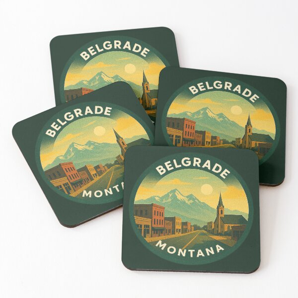 Item preview, Belgrade Montana USA Vintage Travel  designed and sold by Thistle-TShop.