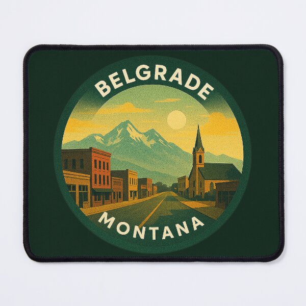 Item preview, Belgrade Montana USA Vintage Travel designed and sold by Thistle-TShop.