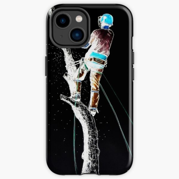 Arborist Tree Surgeon Lumberjack Logger chainsaw. iPhone Robuste Hülle