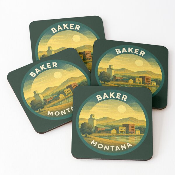 Item preview, Baker Montana USA Vintage Travel  designed and sold by Thistle-TShop.