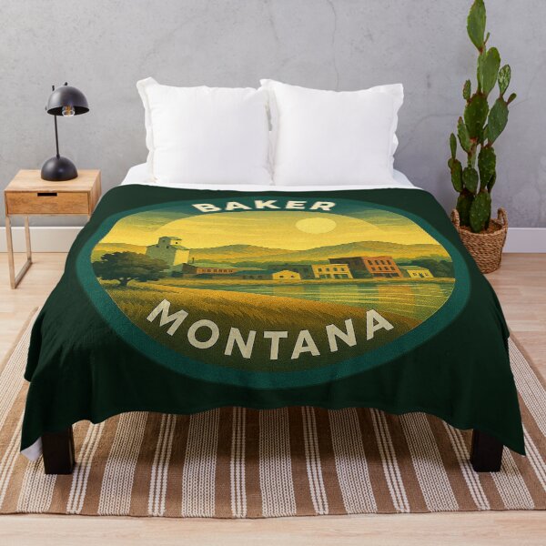Item preview, Baker Montana USA Vintage Travel designed and sold by Thistle-TShop.