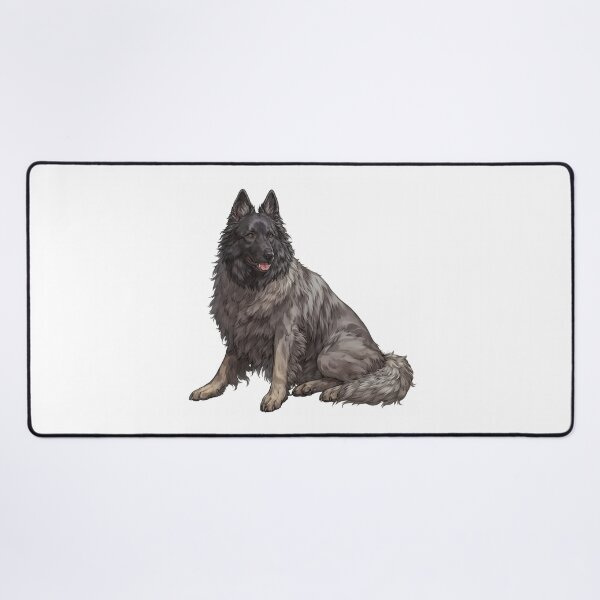 Item preview, Black Belgian Sheepdog Portrait designed and sold by SMARTKIT DESIGNAGENCY.