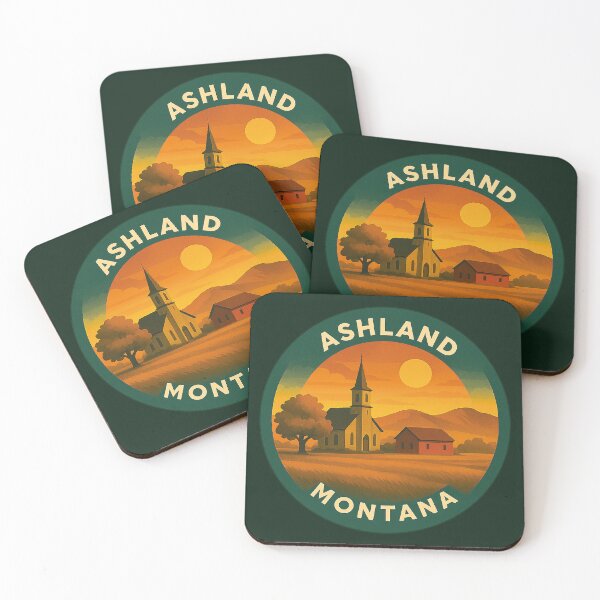 Item preview, Ashland Montana USA Vintage Travel  designed and sold by Thistle-TShop.