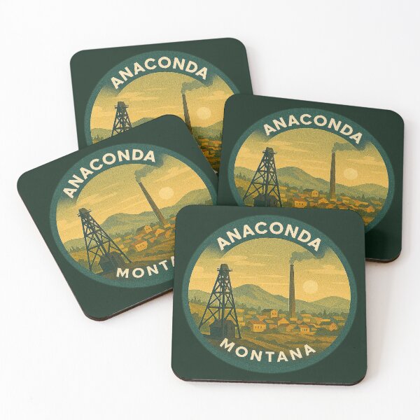 Item preview, Anaconda Montana USA Vintage Travel  designed and sold by Thistle-TShop.