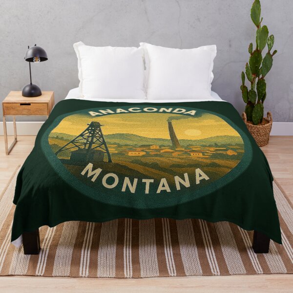 Item preview, Anaconda Montana USA Vintage Travel designed and sold by Thistle-TShop.