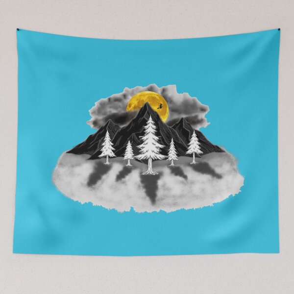 Item preview, Dark Academia Witchy Moon Mountain designed and sold by Brinkenburger.