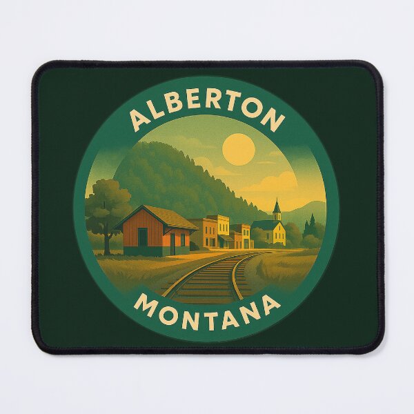 Item preview, Alberton Montana USA Vintage Travel designed and sold by Thistle-TShop.