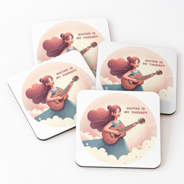 Item preview, Guitar Is My Therapy - National Guitar Day designed and sold by Art-Arcade6.