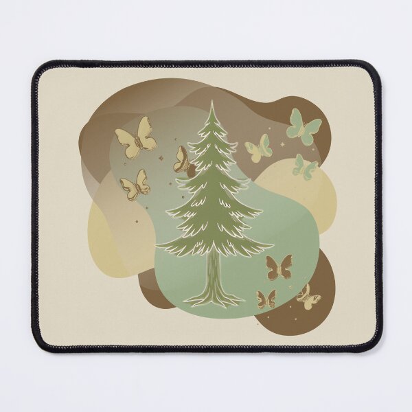 Item preview, Earthy Goblincore Pine Tree Butterfly Whimsical Nature designed and sold by Brinkenburger.