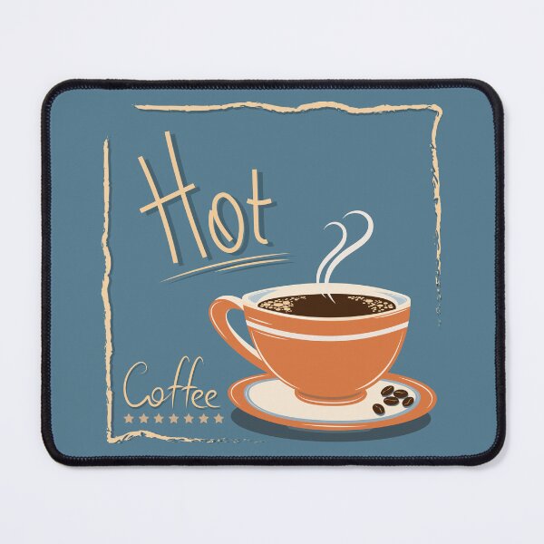 Item preview, Orange cup with hot fresh coffee designed and sold by andbeldesign.