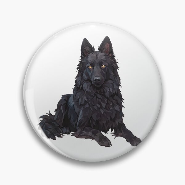 Item preview, Black Belgian Sheepdog Portrait designed and sold by SMARTKIT  DESIGNAGENCY.