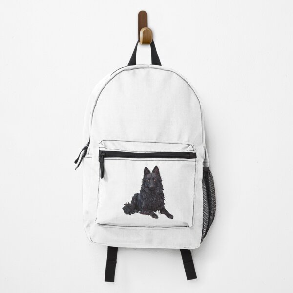 Item preview, Black Belgian Sheepdog Portrait designed and sold by SMARTKIT DESIGNAGENCY.