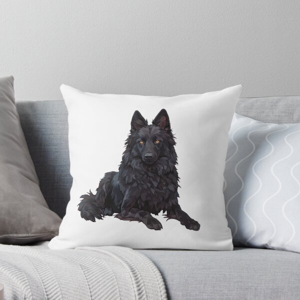 Item preview, Black Belgian Sheepdog Portrait designed and sold by SMARTKIT  DESIGNAGENCY.