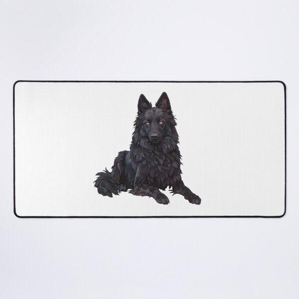 Item preview, Black Belgian Sheepdog Portrait designed and sold by SMARTKIT  DESIGNAGENCY.