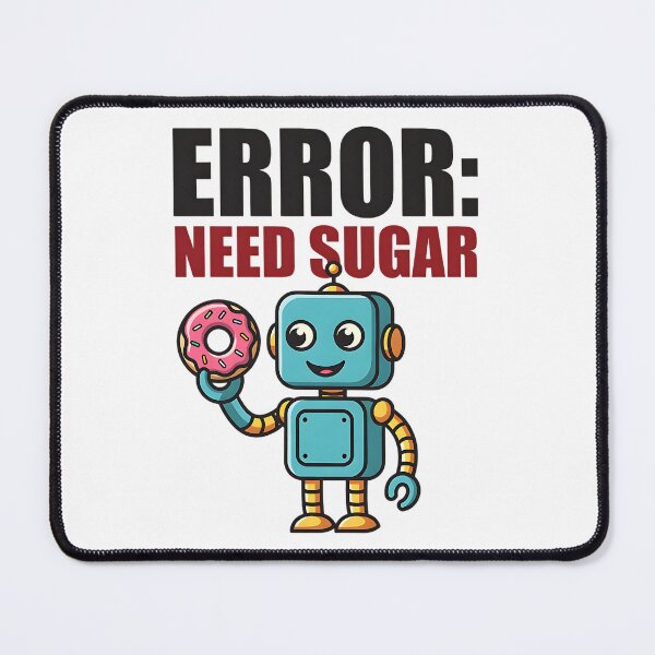 Item preview, Cute Funny Robot – Playful Kawaii Sarcastic Sci Fi Donut Theme designed and sold by Taans-Creation.