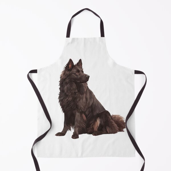 Item preview, Black Belgian Sheepdog Portrait designed and sold by SMARTKIT  DESIGNAGENCY.