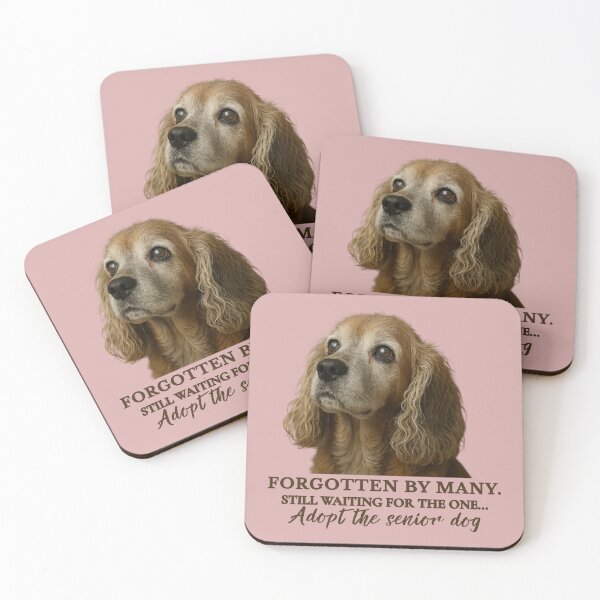 Item preview, FORGOTTEN BY MANY. STILL WAITING FOR THE ONE... Adopt the senior dog designed and sold by Pawethic Prints Studio.