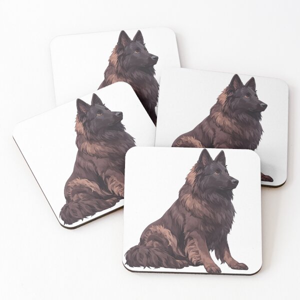Item preview, Black Belgian Sheepdog Portrait designed and sold by SMARTKIT  DESIGNAGENCY.
