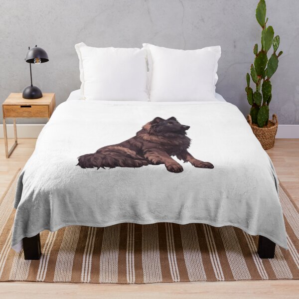 Item preview, Black Belgian Sheepdog Portrait designed and sold by SMARTKIT DESIGNAGENCY.
