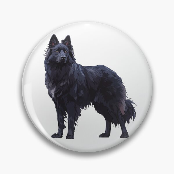 Item preview, Black Belgian Sheepdog Portrait designed and sold by SMARTKIT  DESIGNAGENCY.