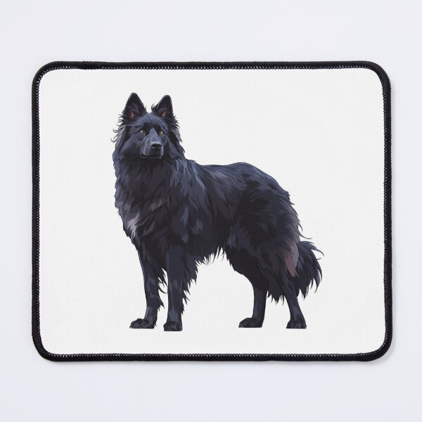 Item preview, Black Belgian Sheepdog Portrait designed and sold by SMARTKIT  DESIGNAGENCY.