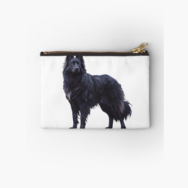 Item preview, Black Belgian Sheepdog Portrait designed and sold by SMARTKIT  DESIGNAGENCY.