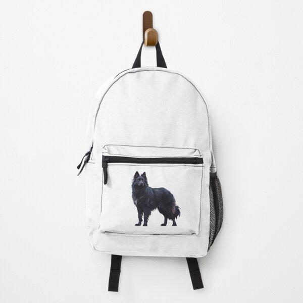 Item preview, Black Belgian Sheepdog Portrait designed and sold by SMARTKIT DESIGNAGENCY.