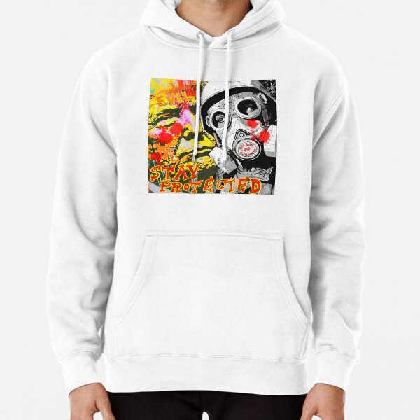Stay Protected — Toxic Policy Protest Art for Politica Uk  Pullover Hoodie