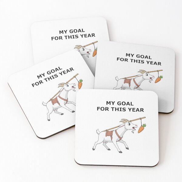 Item preview, Funny Goat Chasing Goals 2026 – Carrot on a Stick Motivation designed and sold by PixelQ.