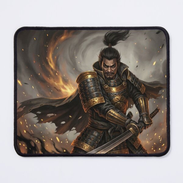Item preview, Oda Nobunaga – The Demon King of War | Samurai Warrior in Flames | Mori no Akari Series designed and sold by Mori-no-Akari.