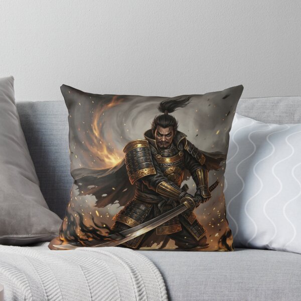 Item preview, Oda Nobunaga – The Demon King of War | Samurai Warrior in Flames | Mori no Akari Series designed and sold by Mori-no-Akari.