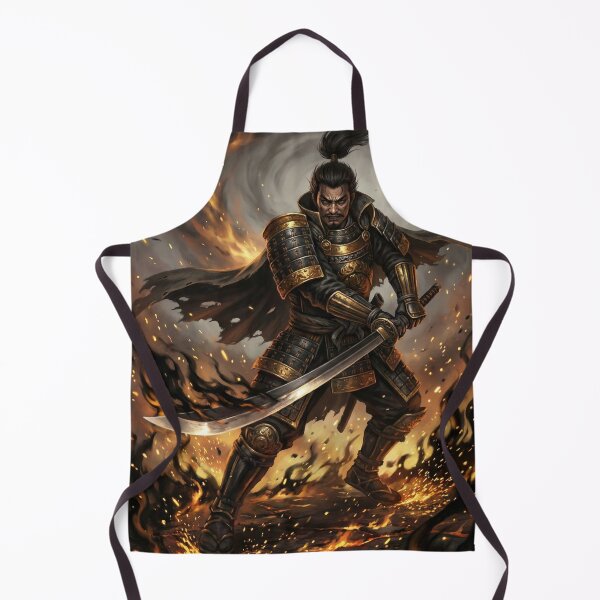 Item preview, Oda Nobunaga – The Demon King of War | Samurai Warrior in Flames | Mori no Akari Series designed and sold by Mori-no-Akari.