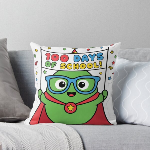 Item preview, Superhero Green Monster with Cape 100 Days of School designed and sold by Bambear.