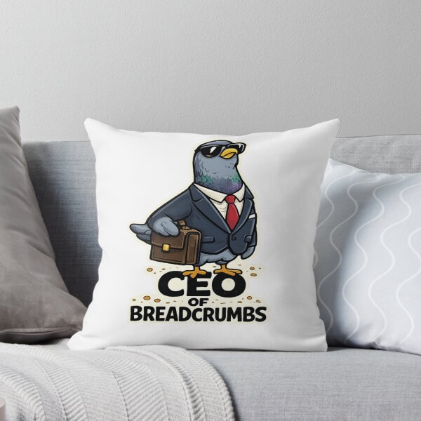 Item preview, CEO of Breadcrumbs Funny Pigeon T-Shirt – Office Humor Cartoon Bird Design designed and sold by MagicMicki.