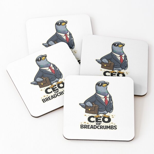 Item preview, CEO of Breadcrumbs Funny Pigeon T-Shirt – Office Humor Cartoon Bird Design designed and sold by MagicMicki.