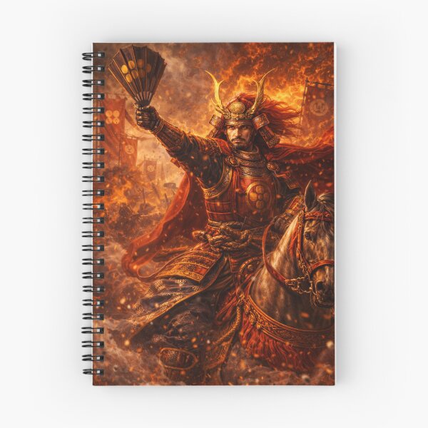 Item preview, Takeda Shingen – The Tiger of Kai | Fierce Samurai General on Horseback | Mori no Akari Series designed and sold by Mori-no-Akari.